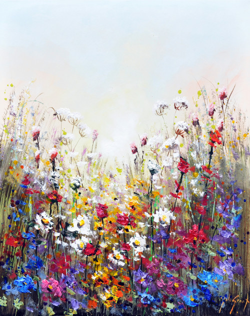 Jochem de Graaf + Gekleurd bloemenveld